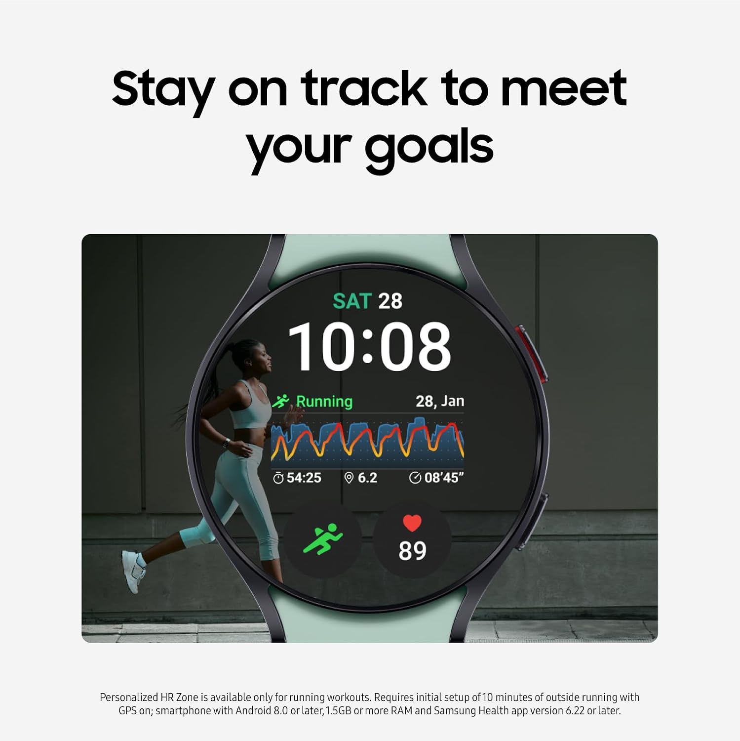 SAMSUNG Galaxy Watch 6 44mm LTE Smartwatch, Fitness Tracker, Personalized HR Zones, BIA Sensor for Health Wellness Insights, Big Screen, US Version, Graphite (Renewed)