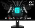MSI G274QPF, 27' Gaming Monitor • 2560 x 1440 (2K WQHD) • Rapid IPS • 1ms • 170Hz • G-Sync Compatible • HDR 400 • USB-C • HDMI • Displayport • Tilt • Swivel • Height Adjustable • Pivot
