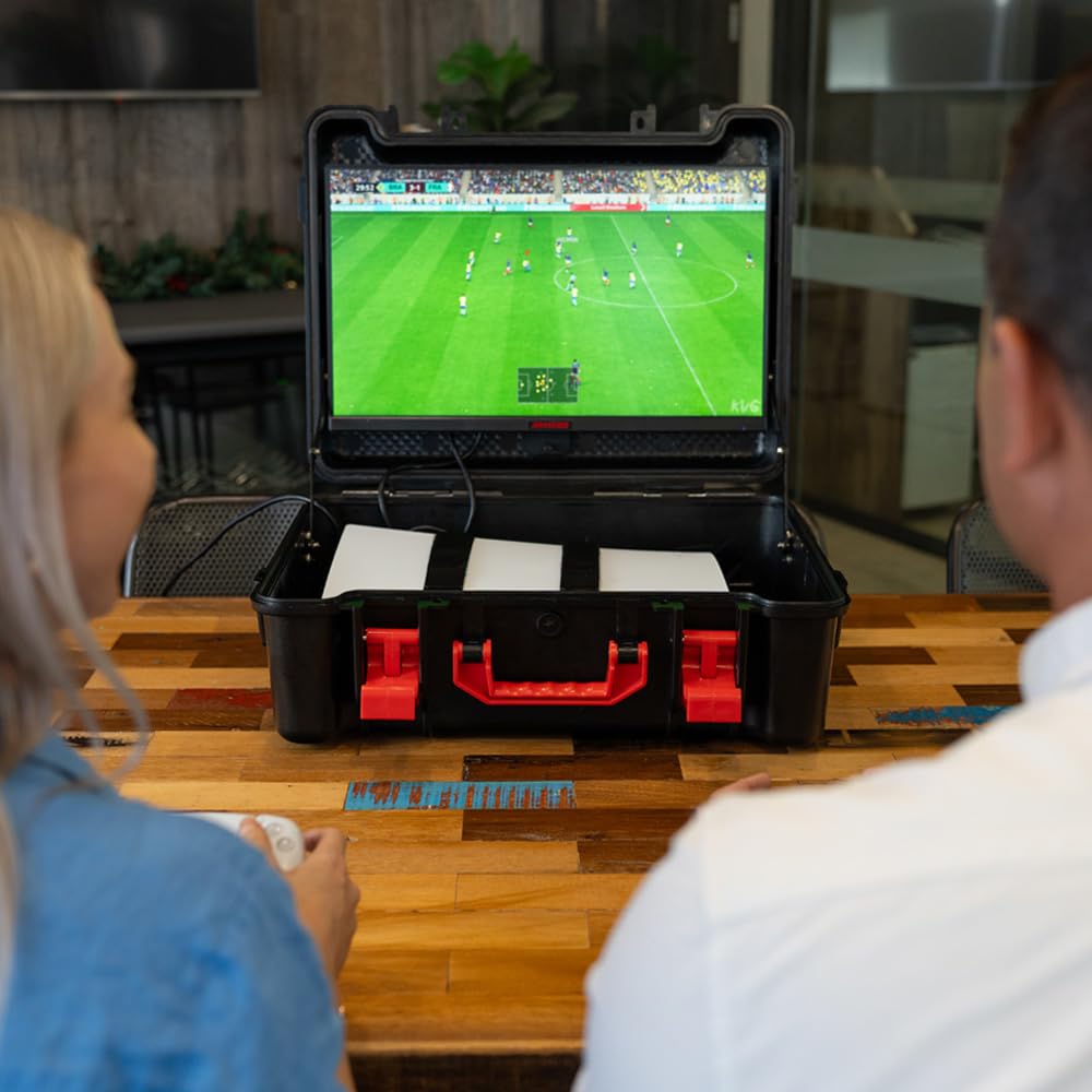 ARMORR GAMERSBOX 21.5' FHD IPS screen, Detachable Screen for Gaming Freedom, Plug & Play, PS 5, PS 4, XBOX Series S, XBOX One X, PC and Mobile devices, 48Hz to 75Hz (Console Not Included)