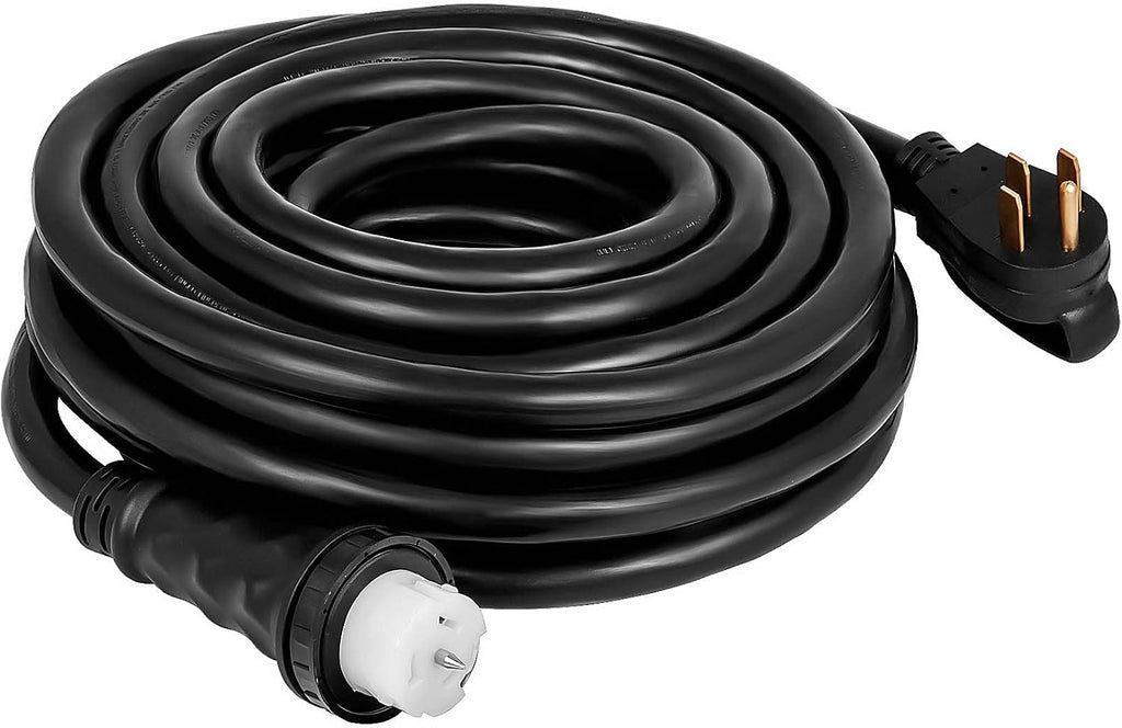VEVOR 50FT 50 Amp Generator Extension Cord, STW 45446 + 45505 125V 250V Generator Power Cord, N14-50P & SS2-50R & CS6364 Twist Lock Connectors