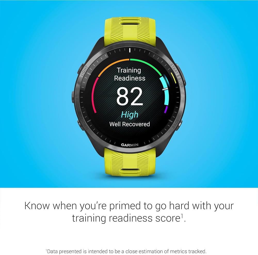 Garmin 010-02809-02 Forerunner 965 Running Smartwatch Amp Yellow and Black | Official USA Partner Model | Bundle with Deco Essentials Exclusive 26 Month CPS Enhanced Protection Pack