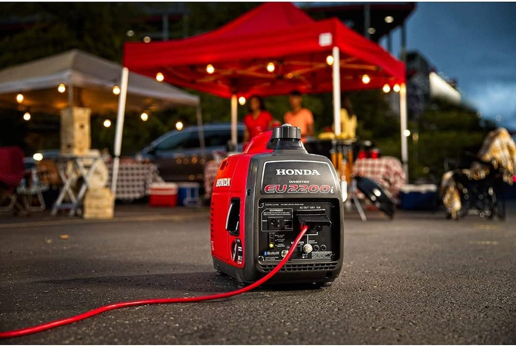 Honda EU2200i 2200 Watt Inverter Generator, Super Quiet 120V Gas Powered Portable Generator for Camping or Home Backup Power Supply, Up to 8.1 Hour Run Time (EU2200ITA)