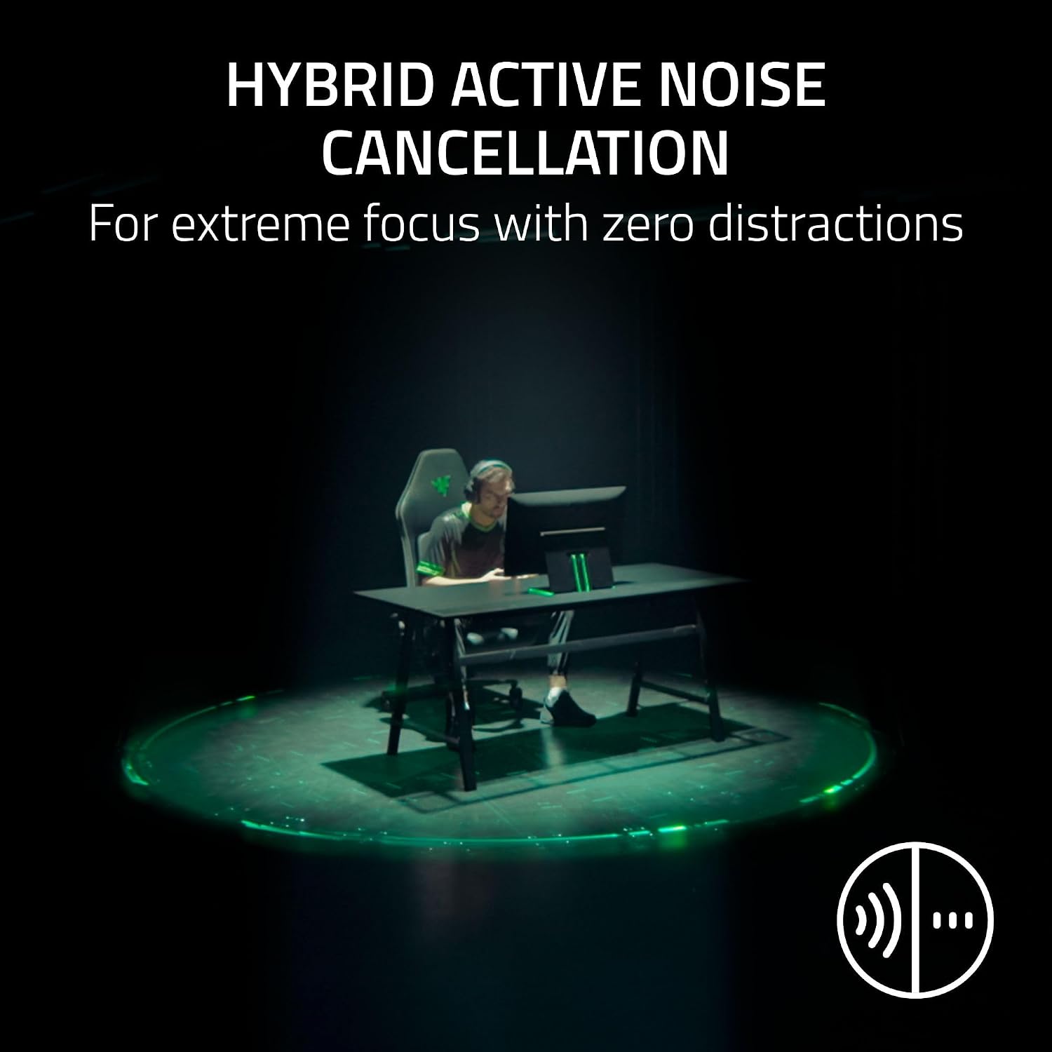 Razer BlackShark V3 Pro Wireless ANC Gaming Headset for Xbox: Full Band Mic - 50mm Driver - 2.4 GHz, Bluetooth, USB, 3.5mm - Works with PC, Mac, PS5, Nintendo Switch - Long Battery Life - White