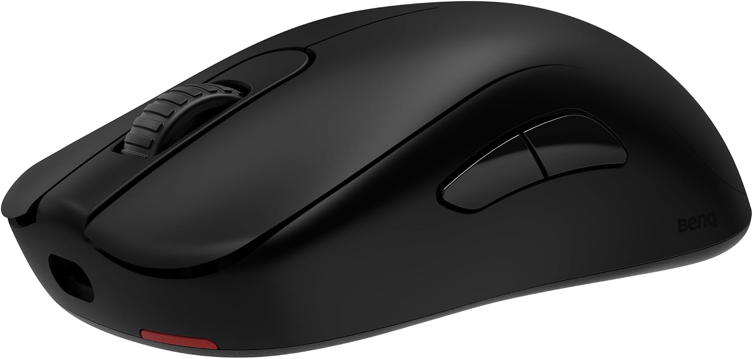 BenQ Zowie U2-DW 4K Wireless Mouse for Esports, Sports Science, 4K Enhanced Receiver, 60g, Symmetrical, Driverless, 3950 Sensor, 4K Polling Rate Wireless Mouse (U | 3950 Sensor | Symmetrical)