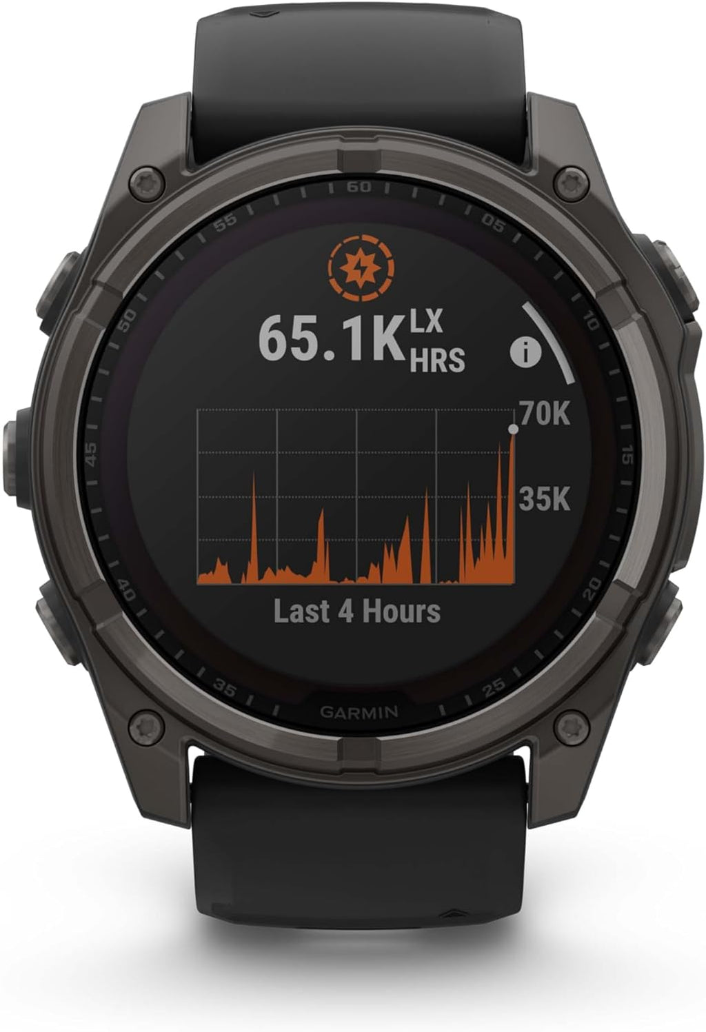 Garmin Fenix 8 – 51 mm, Solar, Sapphire, Carbon Gray DLC Titanium GPS Multisport Smartwatch with Black/Pebble Gray Silicone, Voice Control, Built-in LED Flashlight Power Bank Bundle