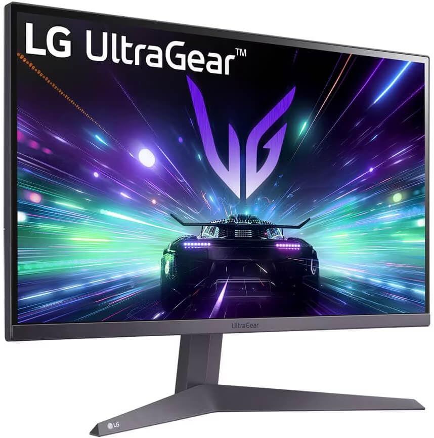 LG 24GS50F-B 24-inch FHD (1920 x 1080) Ultragear Gaming Monitor with 180Hz, 1ms MBR, HDR10, AMD FreeSync, HDMI, DisplayPort, 3-Side Virtually Borderless Design, Black (Renewed)