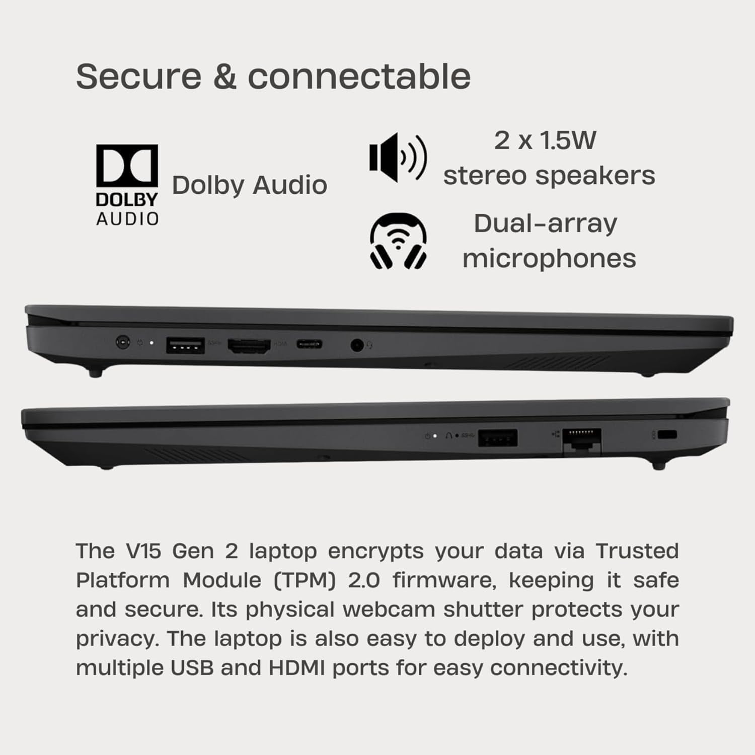 Lenovo 15.6' FHD Laptop Computer for Home Student Study and Business, Intel Dual Core Processor, 16GB DDR4 RAM, 512GB PCIe SSD, WiFi 6, Bluetooth 5.2, RJ-45, HDMI