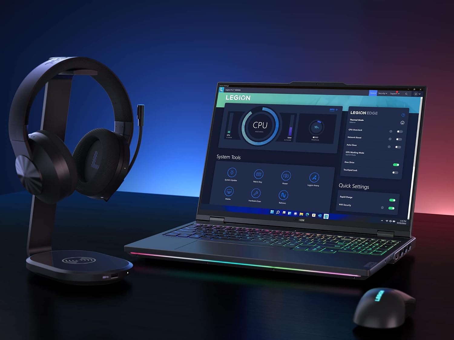 Lenovo Legion Pro 7i 16' QHD+ 500nits Gaming Laptop 240Hz Intel Core i9-13900HX 16GB RAM 1TB SSD NVIDIA GeForce RTX 4080 12GB Windows 11 Onyx Grey
