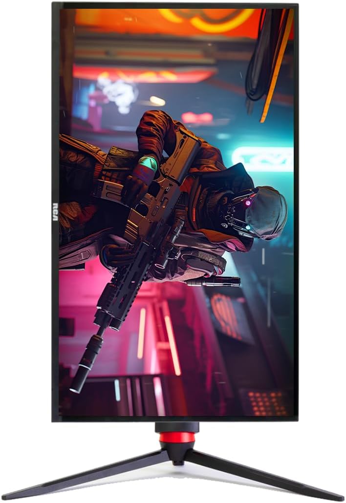 RCA 27' Evolution Select QHD Gaming Monitor | 165Hz, 2560 x 1440p, Adaptive Refresh Technology with 1ms Response, HDR10, Ultra Wide Game View - RGB Backlighting & Adjustable Stand | M27SG134F