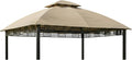 Garden Winds Durable 350 Replacement Canopy Top Compatible with Westbrook 10' x 12' Gazebo Model A101007903 - Beige