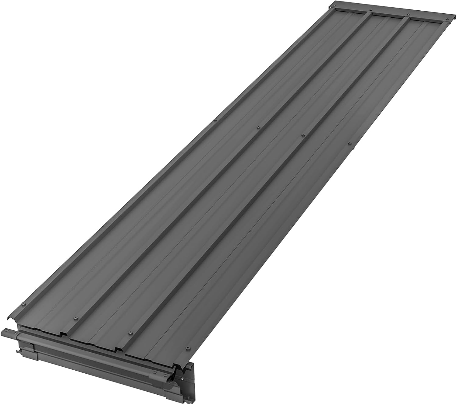 Domi Wall Mounted Gazebo Connector Kit for 8ft Width Outdoor Lean-to Gazebos, Pre-Assembled Rustproof Expansion Linker for 8'x8' and 8'x10' Hardtop Gazebos, Gray