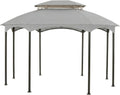 Garden Winds Reinforced RipLock 350 Replacement Canopy Top Cover Compatible with Manhattan 10' x 12' Gazebo Model L-GZ1138PST - Slate Gray