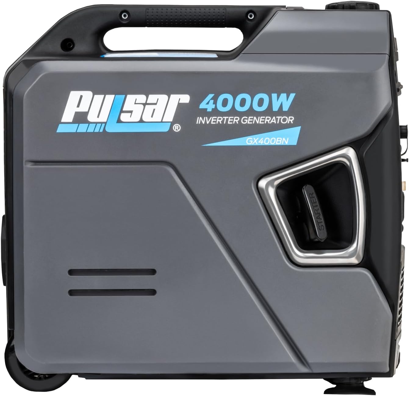 Pulsar Products GX400BN, 4000W Portable Ultra-Quiet Dual Fuel & Parallel Capability, RV-Ready, Handle & Wheels, with CO