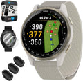 Garmin 010-03010-01 Approach S50, Advanced Golf GPS Smartwatch, AMOLED Display, On-Course Features Bundle with 3X Silicone Dust Cover, 2X 1.2 Screen Protector and 2 YR CPS Enhanced Protection Pack