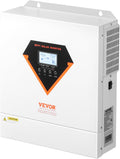 VEVOR Hybrid Solar Inverter, 3500W, Single Phase Pure Sine Wave Power Inverter, 24V DC to 220/230V AC, with Built-in 100A MPPT Solar Charge Controller, for Off-Grid System Lead Acid Lithium Battery