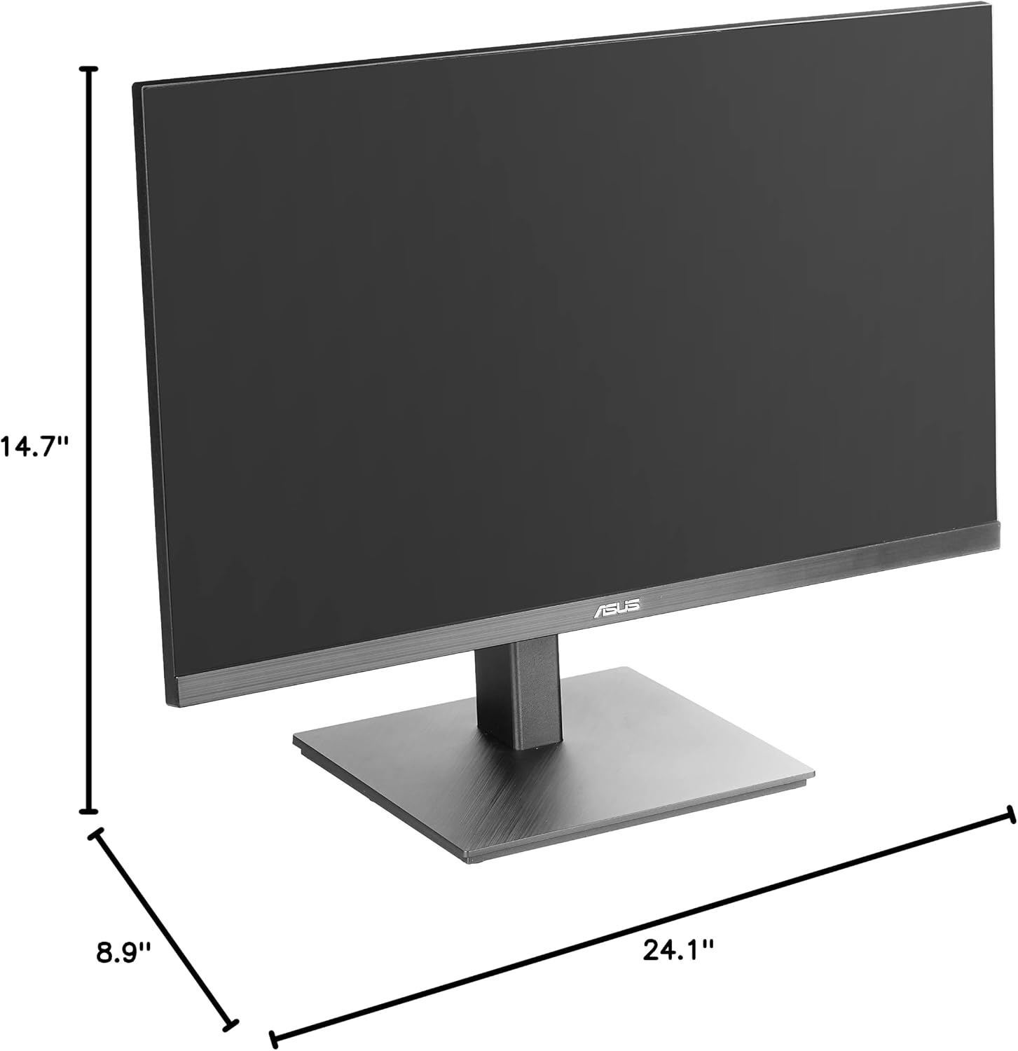 ASUS 27' 1080P Monitor (VA27EQSB) - Full HD, IPS, 75Hz, Adaptive-Sync, Speakers, Eye Care, Low Blue Light, Flicker Free, DisplayPort, HDMI, USB Hub, D-Sub, Frameless, Wall Mountable, Height Adjustable