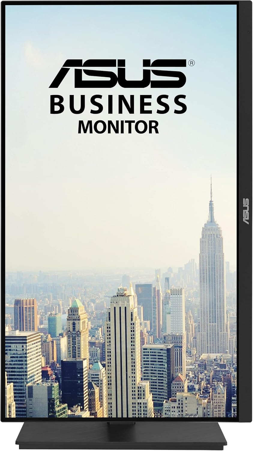 ASUS 27' 1080P Docking Monitor (VA27ECPSN) – Full HD, IPS, 75Hz, Adaptive-Sync, Speakers, Eye Care, Low Blue Light, Flicker Free, RJ45, USB-C, DisplayPort, HDMI, Height Adjustment, VESA Wall Mountable