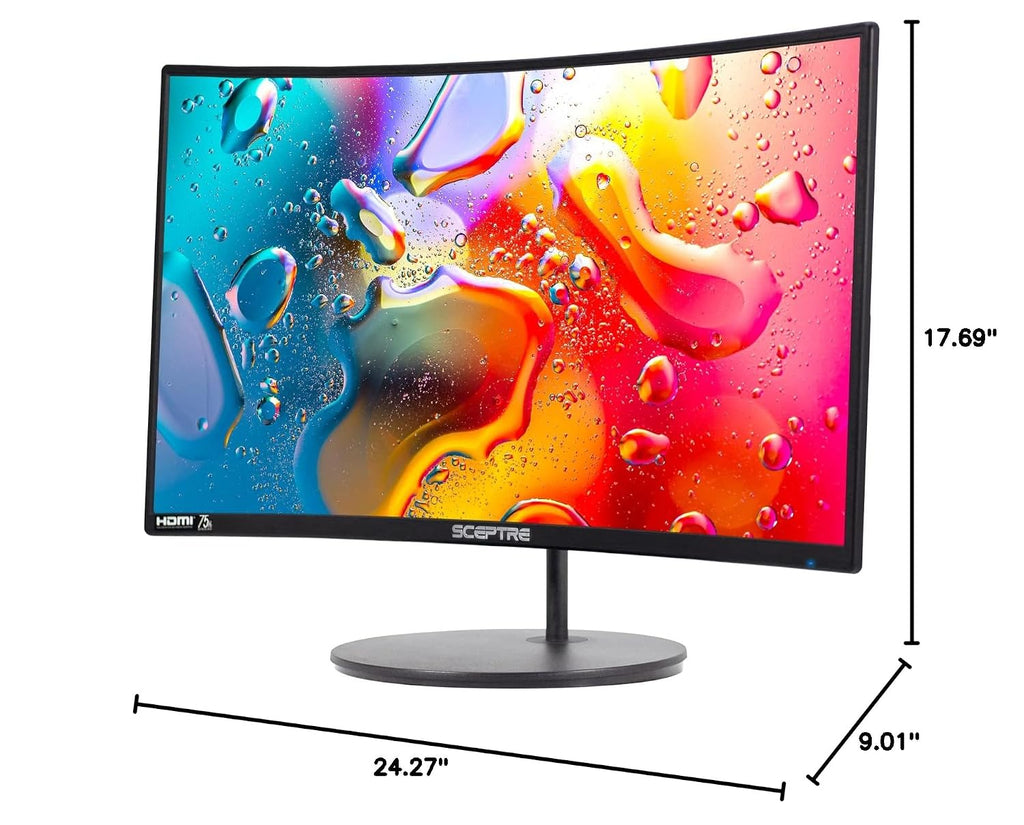 Sceptre 24-27 inch Curved Gaming Monitors (C275W-1920RN) and (C248W-1920RN Series)