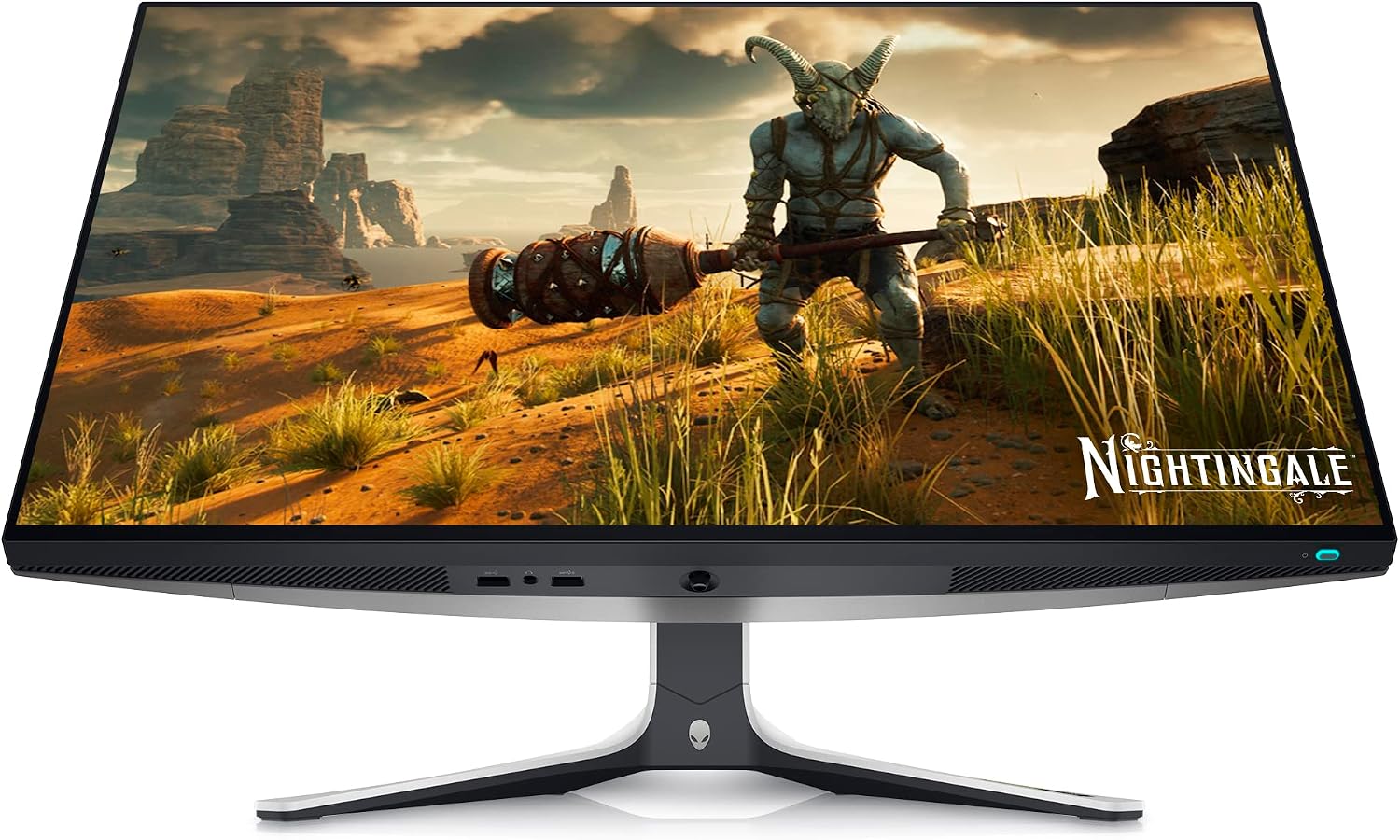 Alienware AW2723DF Gaming Monitor - 27-inch (2560 x 1440) 240Hz Display (DP 1.4), 1ms Response Time, NVIDIA G-Sync, Preset OSD Modes, Height/Tilt/Swivel/Pivot Adjustability - Lunar Light
