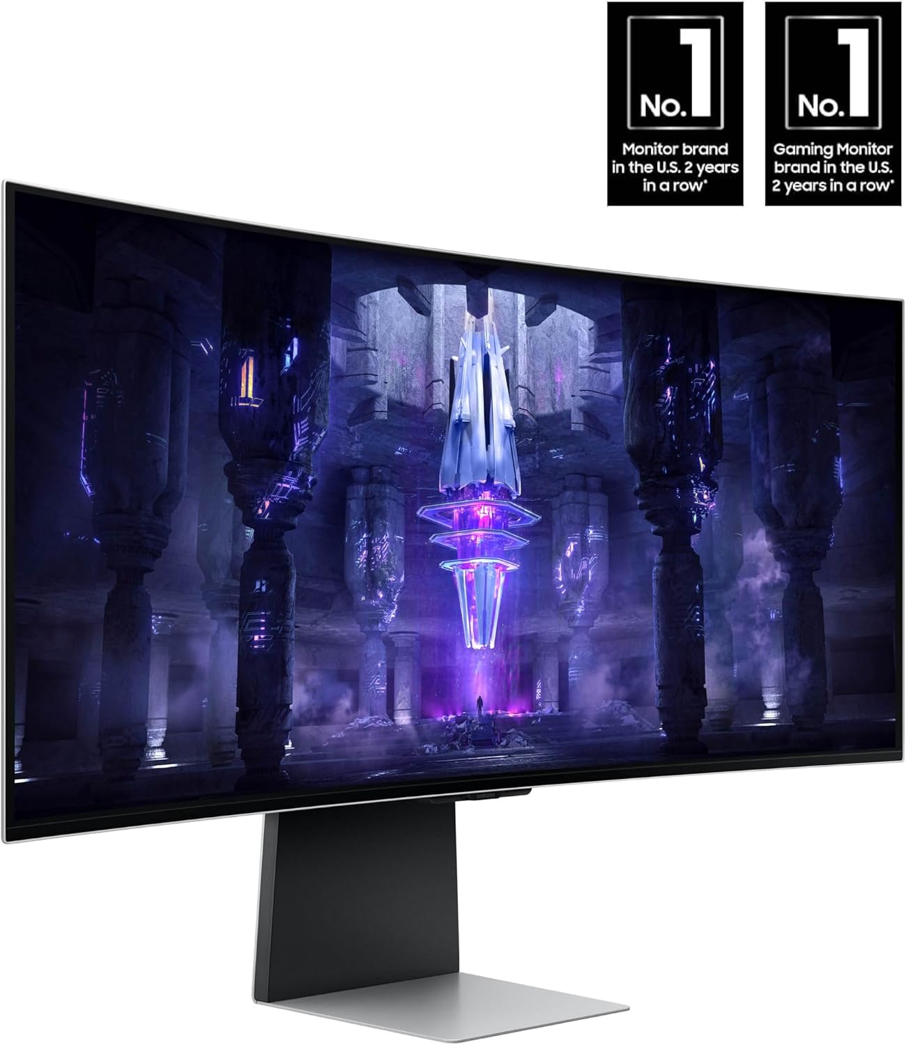 Samsung 34' Odyssey G85SB Series QD-OLED Ultra WQHD Curved Gaming Monitor, 175Hz, 0.03ms, DisplayHDR True Black 400, AMD FreeSync Premium Pro, Advanced Game Streaming, LS34BG850SNXZA