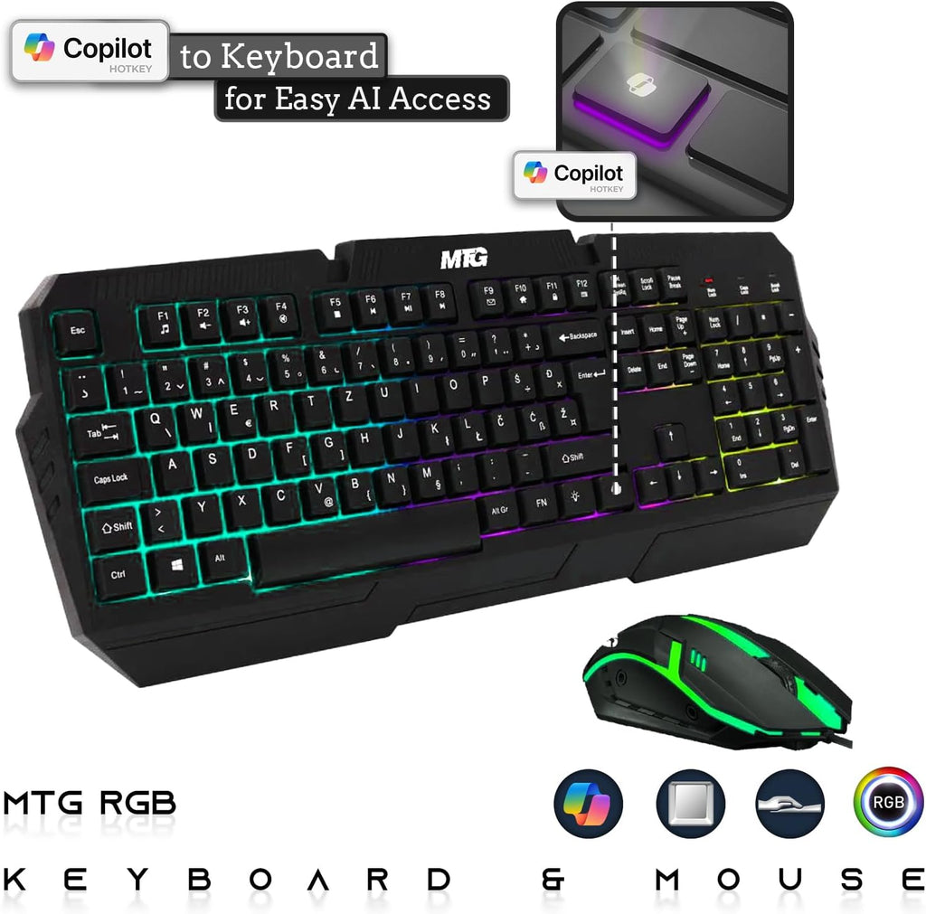 Dell Desktop PC Gaming Bundle - Core i7, 16GB RAM, 1TB SSD, 27-inch Curved Monitor, GT 1030, RGB Keyboard with AI-Enhanced Copilot Key and Mouse, RGB Headphone, Webcam, Wi-Fi, Win 11 Pro (Renewed)