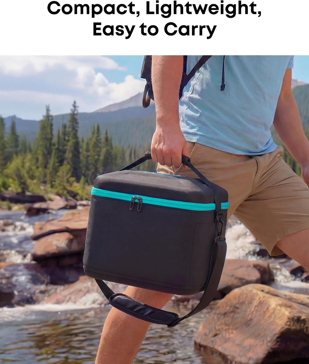 Anker 536 Portable Power Station with Anker Carrying Case Bag, 508Wh Solar Generator (Solar Panel Optional),500W 9-Port Powerhouse, 4 AC Outlets, 60W USB-C PD Output, LED Light for Outdoor Camping