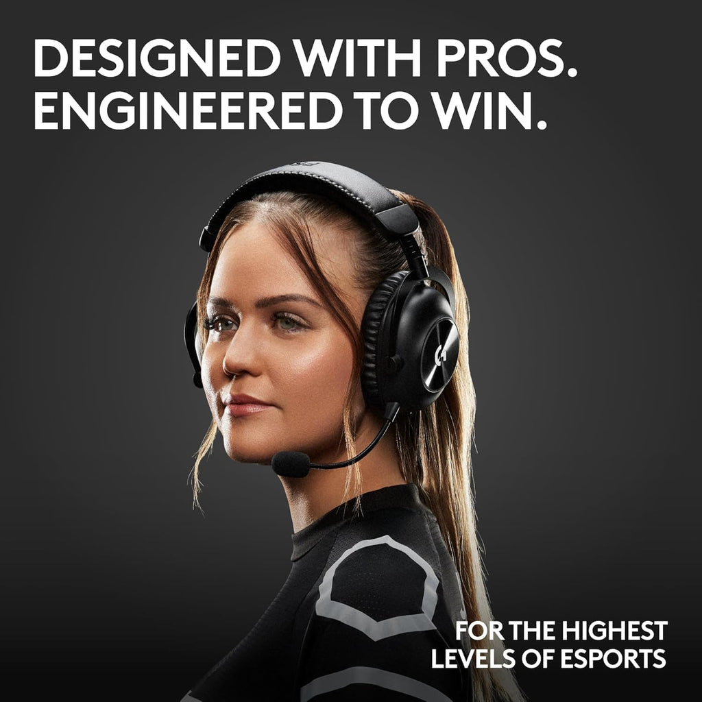 Logitech G PRO X 2 Lightspeed Wireless Gaming Headset: Detachable Boom Mic, 50mm Graphene Drivers, DTS:X Headphone 2.0—7.1 Surround, Bluetooth/USB/3.5mm Aux, for PC, PS5, PS4 - White (Renewed)