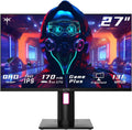 KTC 27' 1440p 170Hz Gaming Monitor, 2K QHD 1ms GTG Fast IPS, HDR, HDMI/USB C/DP, FreeSync & G-Sync, Swivel Tilt Height Pivot Adjustable, H27T22