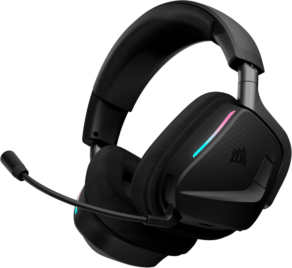 Corsair Void v2 MAX Wireless Gaming Headset for PC, PS5, PS4, Switch, Mobile - Simultaneous 2.4GHz+Bluetooth, Dolby Atmos, Sonarworks SoundID, 70Hr Battery, Fast Charging, Clear Microphone - Carbon