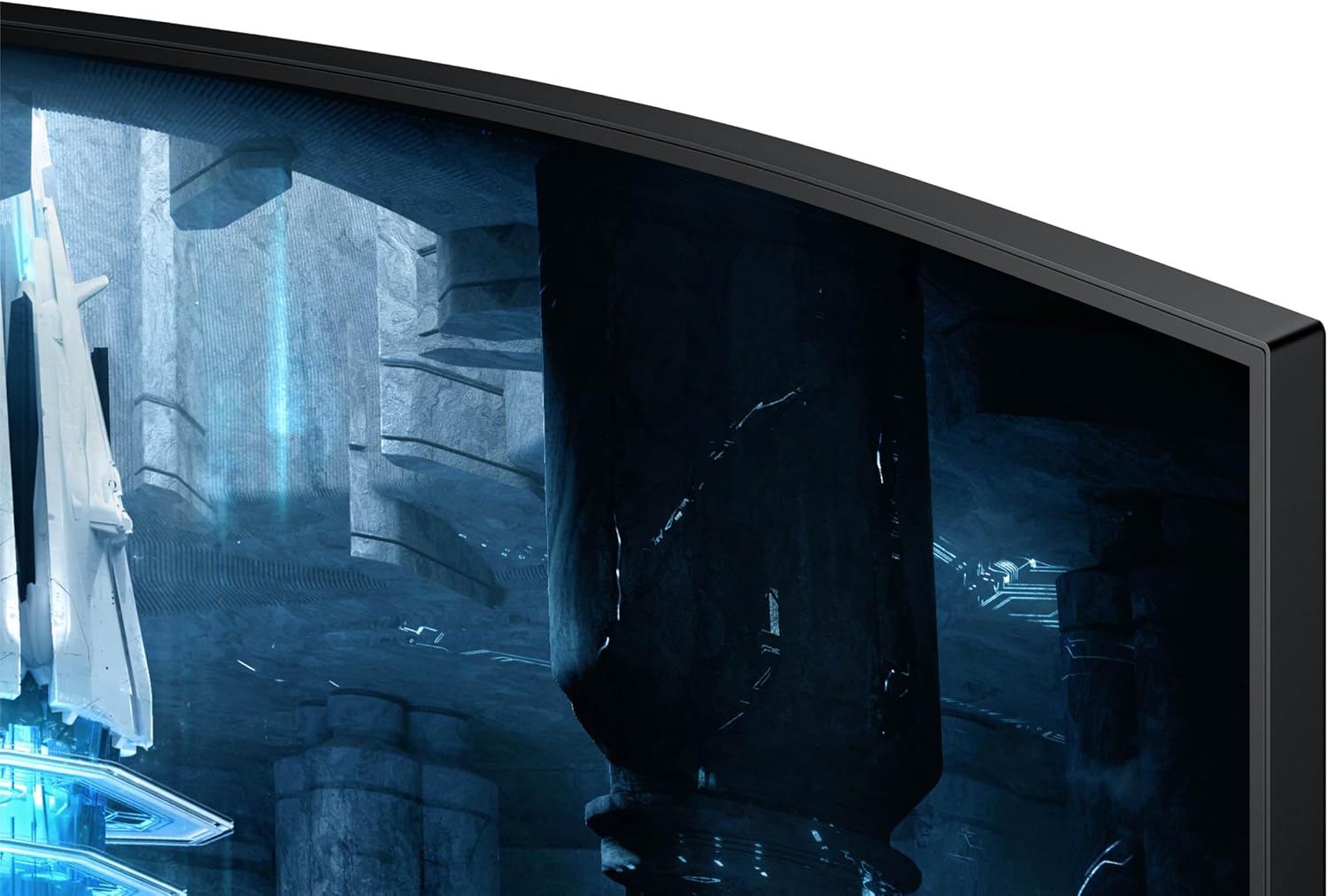 Samsung 32' Odyssey Neo G8 (G85NB) 4K UHD 240Hz 1ms G-Sync 1000R Curved Gaming Monitor, Quantum HDR2000, AMD FreeSync Premium Pro, Matte Display, DisplayPort, Black & White, LS32BG852NNXGO