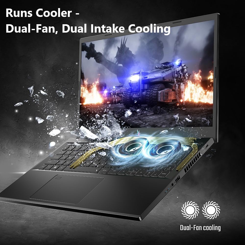 acer Nitro V Gaming Laptop | Intel Core i7-13620H Processor | NVIDIA GeForce RTX 4050 Laptop GPU | 15.6' FHD IPS 165Hz Display | 16GB DDR5 | 1TB Gen 4 SSD | Wi-Fi 6 | Backlit KB | ANV15-51-723D