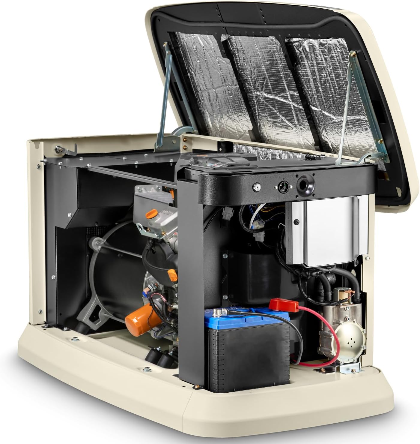 Generac Guardian 22kW Home Standby Generator with 200 Amp Transfer Switch - Automatic Whole House Backup Power for Storms, Emergencies, and Outages, WiFi Enabled, Runs on Natural Gas or Liquid Propane