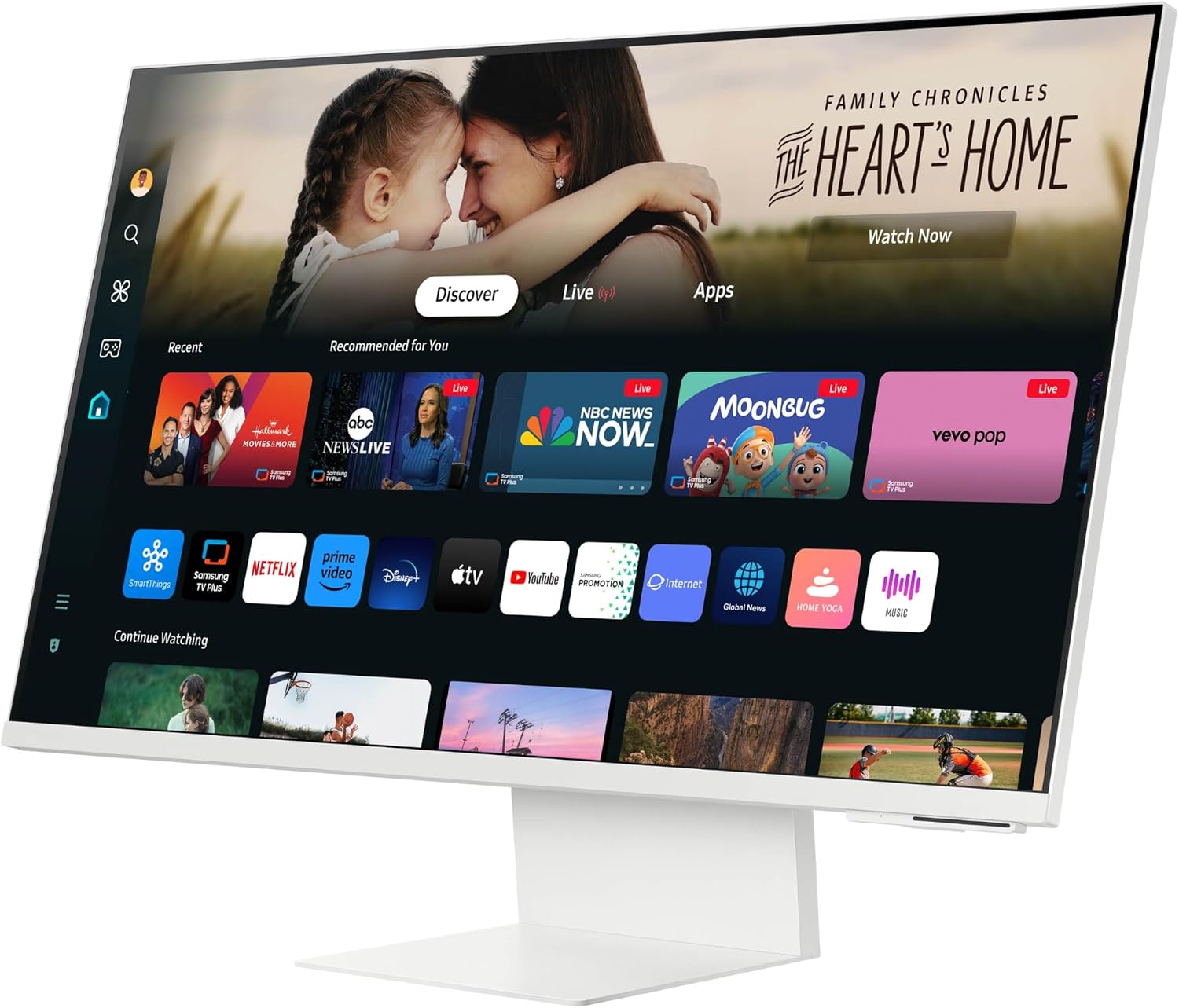 SAMSUNG 32-Inch M8 (M80D) Series 4K UHD Smart Monitor with Streaming TV, Speakers, HDR10+, AI Upscaling, USB-C, Ergonomic Stand, SlimFit Camera, Gaming Hub, LS32DM801UNXZA, 2024