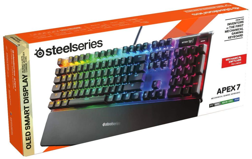SteelSeries Apex 7 TKL Mechanic Keyboards, Mechanical Gaming Keyboard
