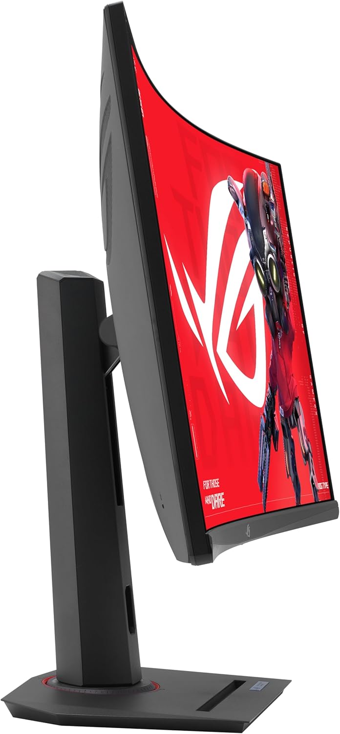 ASUS ROG Strix 32' 1440P USB-C Curved HDR Gaming Monitor (XG32WCS) - QHD, 180Hz, 1ms, Fast VA, Extreme Low Motion Blur Sync, FreeSync, DisplayWidget, Tripod Socket, AI Technology, 3 yr Warranty