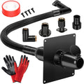 2025 Upgrade Generator Exhaust Extension Silencer Kit with Three Universal Adapters,Threaded Connector,Rain Cap and 90° Elbow–Leakproof, Weatherproof & Flexible Muffler Upgrade for Portable Generators