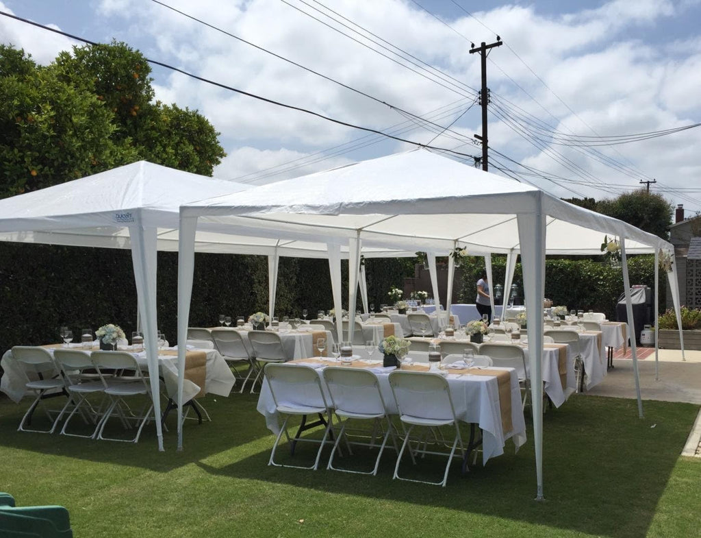 Quictent 10x30 Party Tent Gazebo Wedding Canopy Tent for Parties BBQ Shelter Pavilion with Removable Mesh Sidewalls & Elegant Church