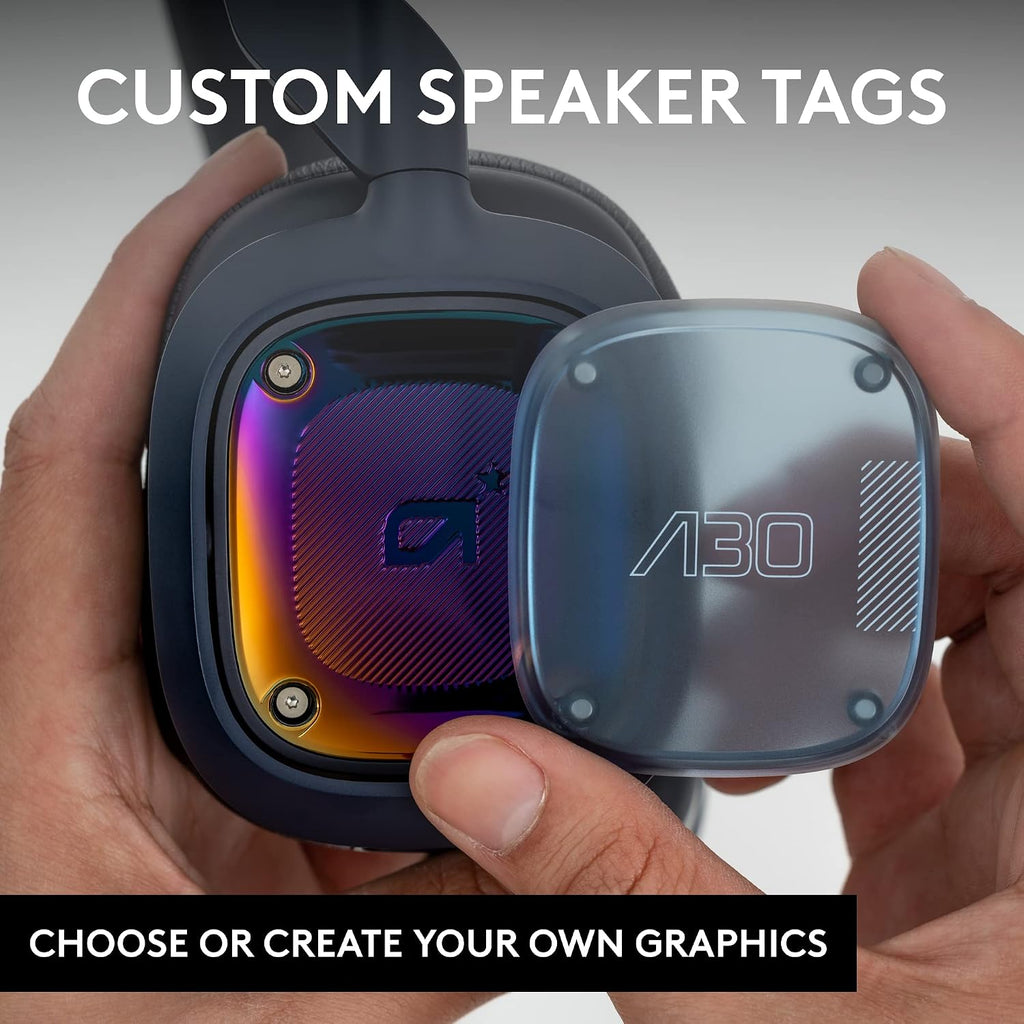 Logitech G Astro A30 Lightspeed Wireless Gaming Headset, Bluetooth Enabled, Dolby Atmos, Detachable Boom, 27h Battery, USBC Charging, for PS5, PS4, Xbox, Nintendo Switch, PC, Android - Blue