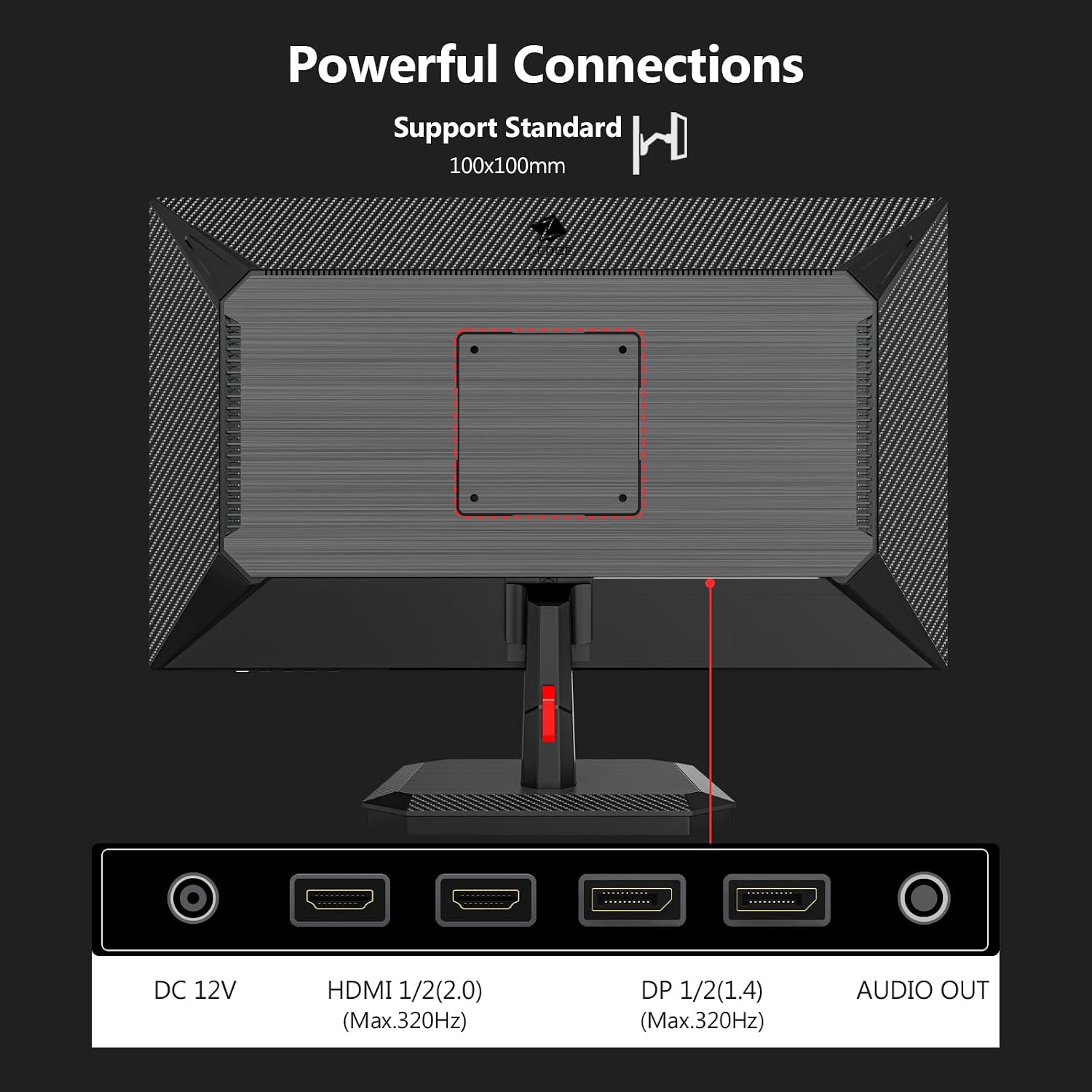 Z-Edge 27 inch Gaming Monitor 320Hz 300Hz, 2K QHD 1440P Fast IPS Monitor, G27IS 1ms MPRT Refresh Rate, sRGB 99%, Shadow Balance, PIP/PBP, HDMI 2.1x2, DP 1.4x2