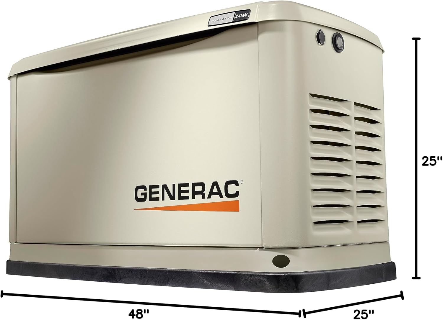 Generac Guardian 24kW Home Standby Generator with 200 Amp Transfer Switch - Automatic Whole House Backup Power for Storms, Emergencies, and Outages, WiFi Enabled, Runs on Natural Gas or Liquid Propane