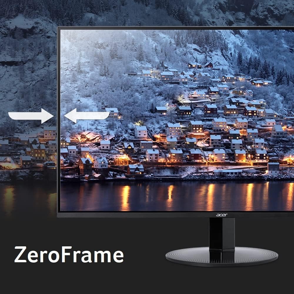 acer KB272 P6bi 27' IPS Full HD (1920 x 1080) Zero-Frame Gaming Office Monitor | AMD FreeSync Technology | Up to 144Hz Refresh | 1ms (VRB) | Low Blue Light | Tilt | HDMI & VGA Ports