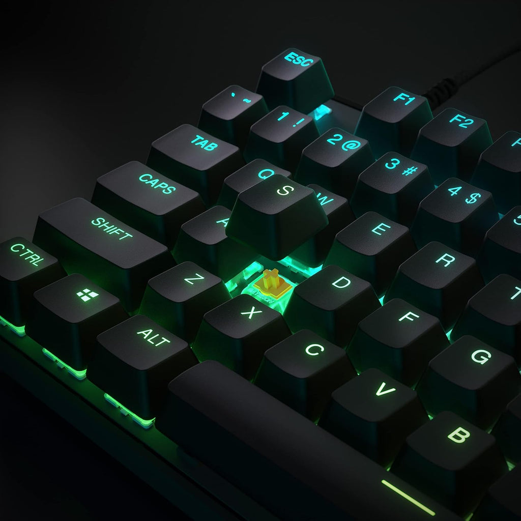 SteelSeries Apex 9 TKL - Mechanical Gaming Keyboard - Optical Switches - 2-Point Actuation - Keyless Compact Size - Removable Switches - US Layout (QWERTY)