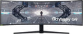 SAMSUNG 49' Odyssey G9 Gaming Monitor, 1000R Curved Screen, QLED, Dual QHD Display, 240Hz, NVIDIA G-SYNC and FreeSync Premium Pro, LC49G95TSSNXZA, Black