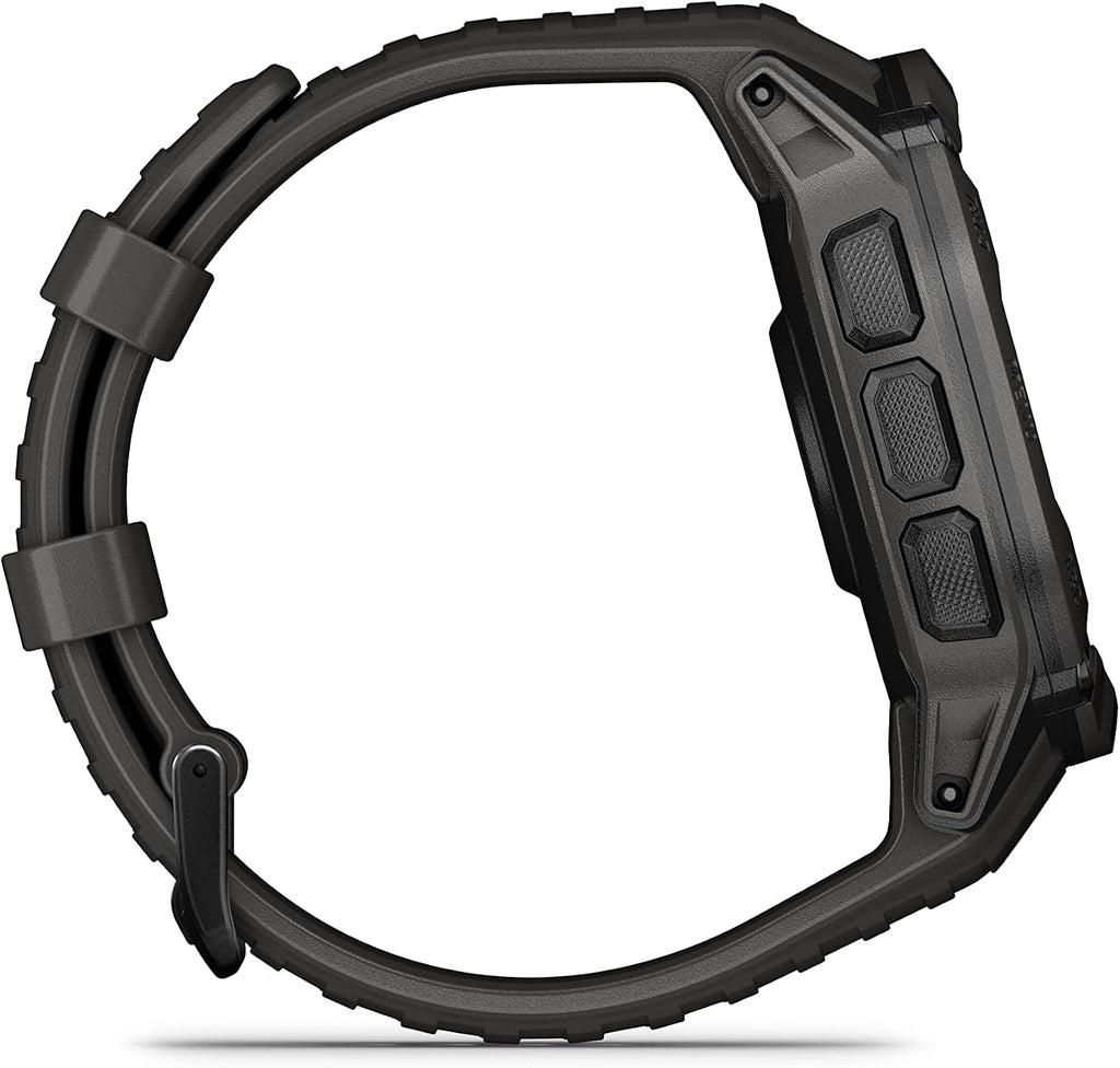 Garmin Instinct 2X Solar, Rugged GPS Smartwatch, Built-in Flashlight, Solar Charging Capability, Multi-Band GNSS, Graphite, NA/AUS/NZ (Renewed)