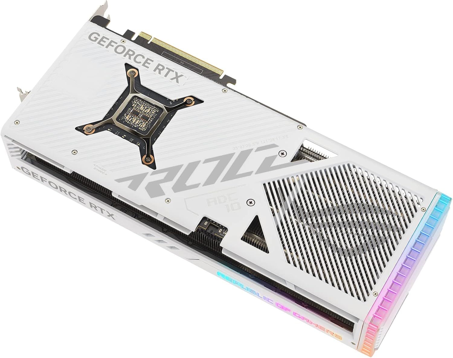 ASUS ROG Strix GeForce RTX™ 4080 Super White OC Edition Gaming Graphics Card (PCIe 4.0, 16GB GDDR6X, DLSS 3, HDMI 2.1a, DisplayPort 1.4a, Vapor Chamber, Power Sensing, Aura Sync)