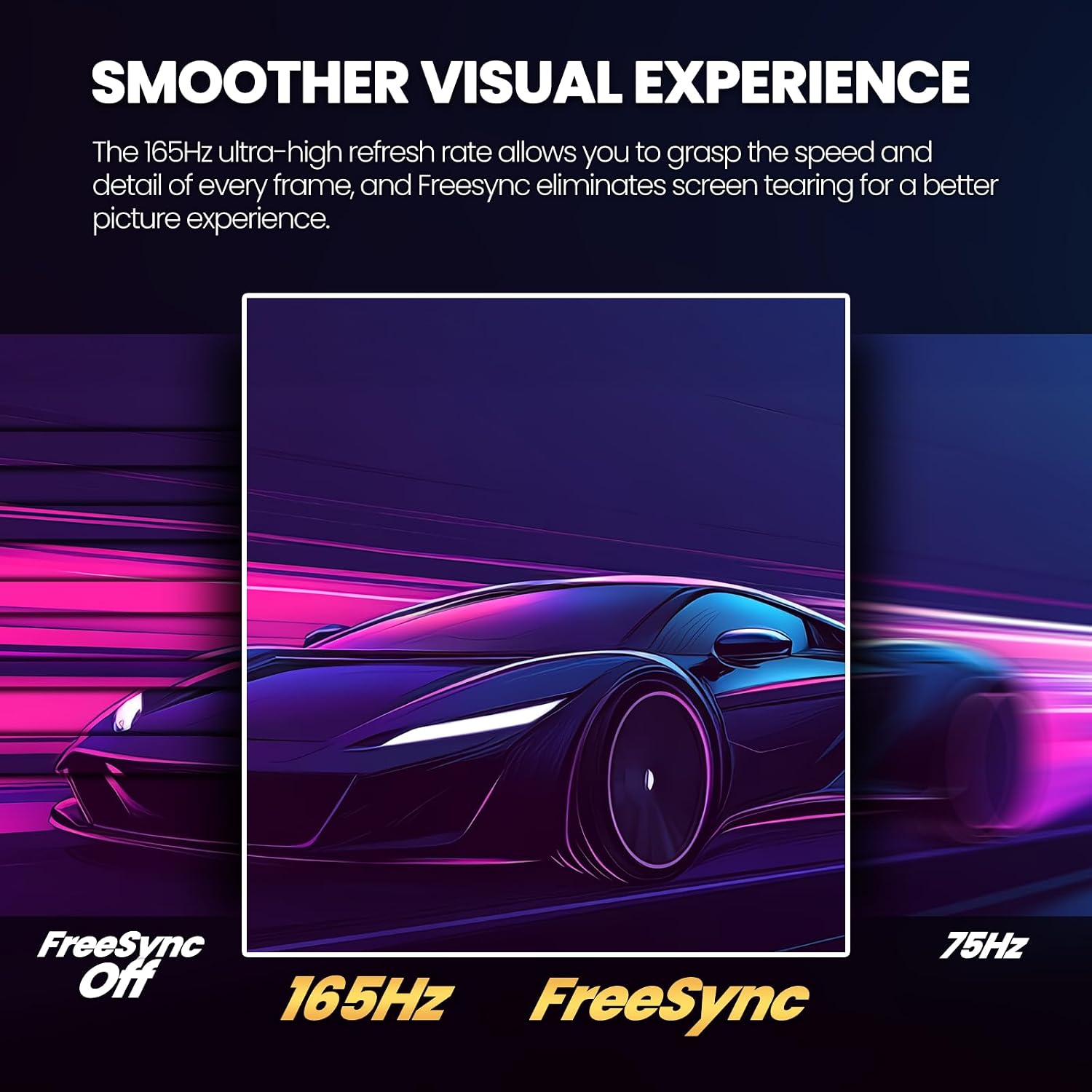 CRUA 34 Inch Curved Gaming Monitor, 21:9 WQHD 3440x1440 165Hz/144Hz 1500R Ultrawide Computer Monitor Support Freesync, PIP/PBP, 120% sRGB, HDMI 2.0 & DP 1.4, Wall Mountable/Tilt Adjustable-Black