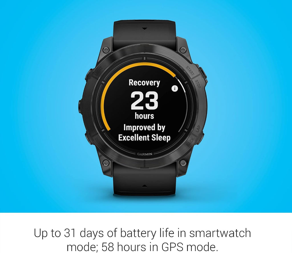 Garmin epix Pro (Gen 2), 51mm, High Performance Smartwatch, Advanced Training Technology, Built-in Flashlight, Black