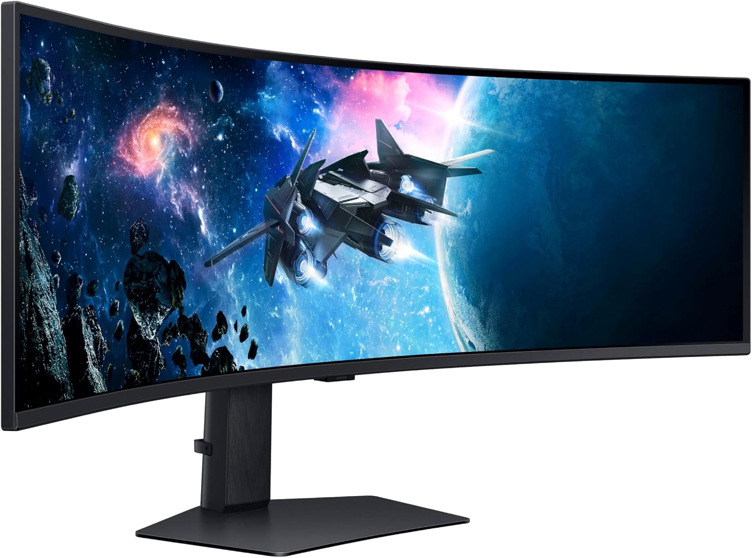 Samsung 49' Odyssey G9 Series DQHD 1000R Curved Gaming Monitor, 1ms(GtG), VESA DisplayHDR 1000, 240Hz, AMD FreeSync Premium Pro, Height Adjustable Stand, Ultrawide Screen, LS49CG954ENXZA, 2024