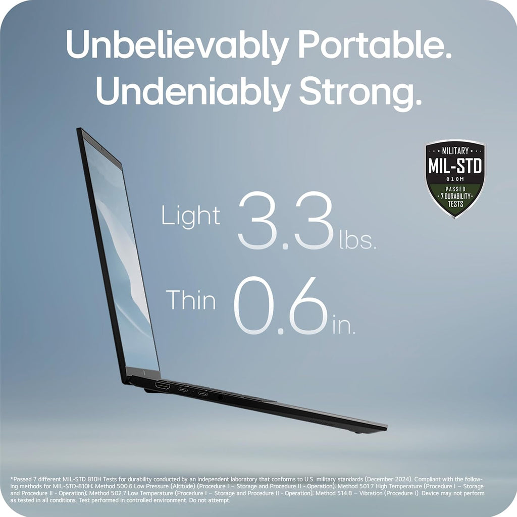 LG gram Pro 17-inch Lightweight Laptop Computer, Intel Evo Edition Powered by Intel Core Ultra9 285H Processor, NVIDIA RTX5050, Windows 11 Home, 32GB RAM, 2TB SSD, Black