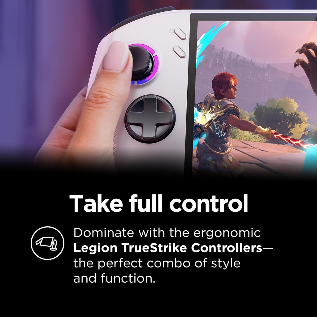 Lenovo Legion Go S - 2025 - Mobile Gaming Console - AMD Radeon graphics - 8' PureSight IPS Display - 120Hz - AMD Ryzen™ Z2 Go - 16GB Memory - 512GB Storage - Glacier White - Free PC Game Pass